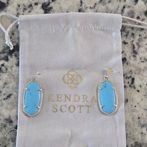 Kendra Scott turquoise Elle Earrings In Gold